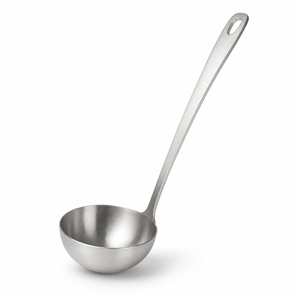 Louche profonde en inox satiné avec manche long 31 cm