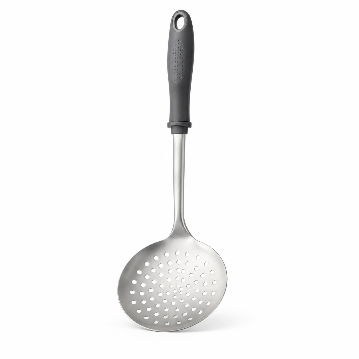 Cuillère ajourée en inox avec poignée ergonomique 33 cm