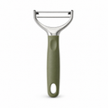 Éplucheur en Y en inox avec manche vert olive 15 cm
