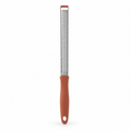 Zesteur fin en inox avec poignée terracotta 32 cm