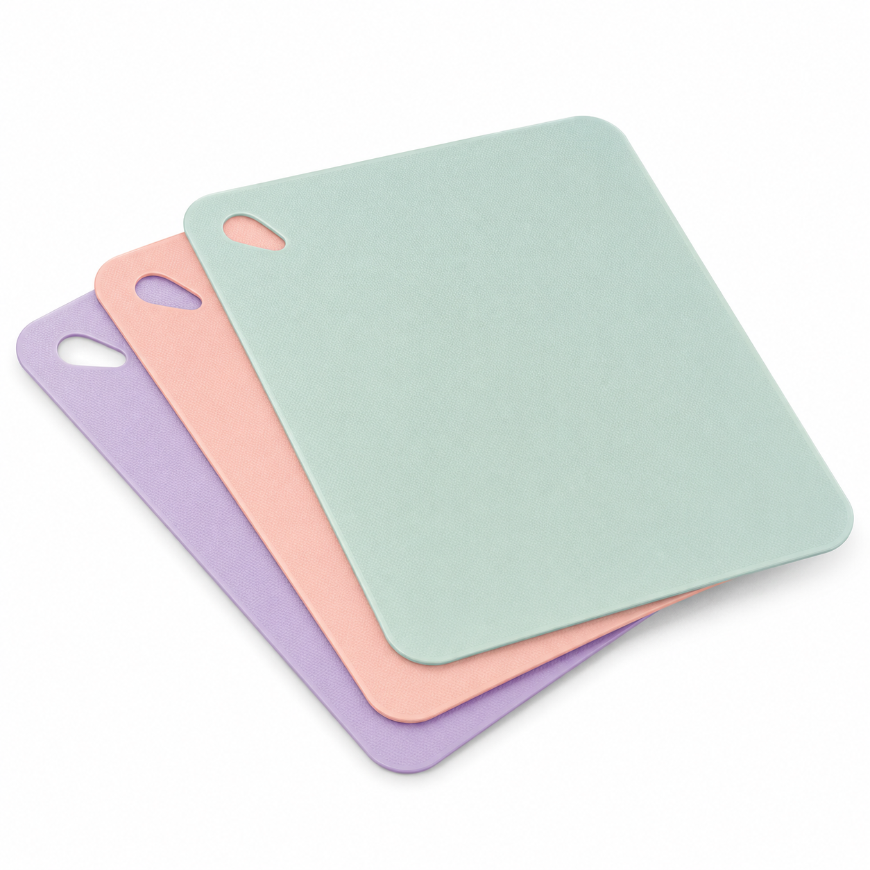 Lot de 3 planches à découper souples coloris pastel
