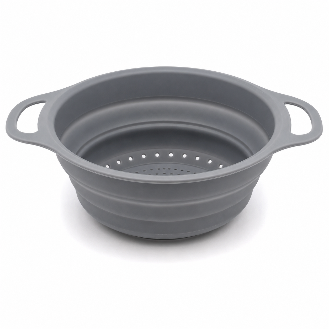 Passoire pliable en silicone gris pierre 28 cm