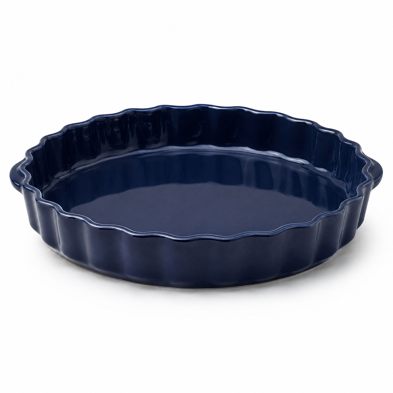 Moule à quiche en céramique bleu nuit 28 cm