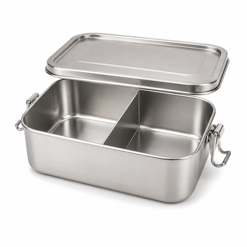 Boîte repas en inox avec séparateur amovible 1,2 L
