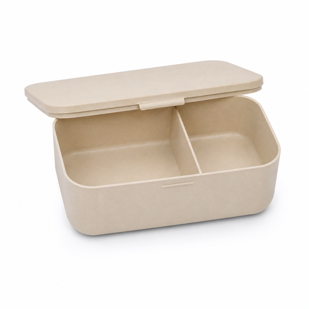 Boîte bento beige à deux compartiments 1,2 L