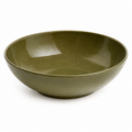 Saladier de service en grès vert olive 28 cm