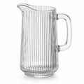 Pichet de service en verre côtelé 1,5 L
