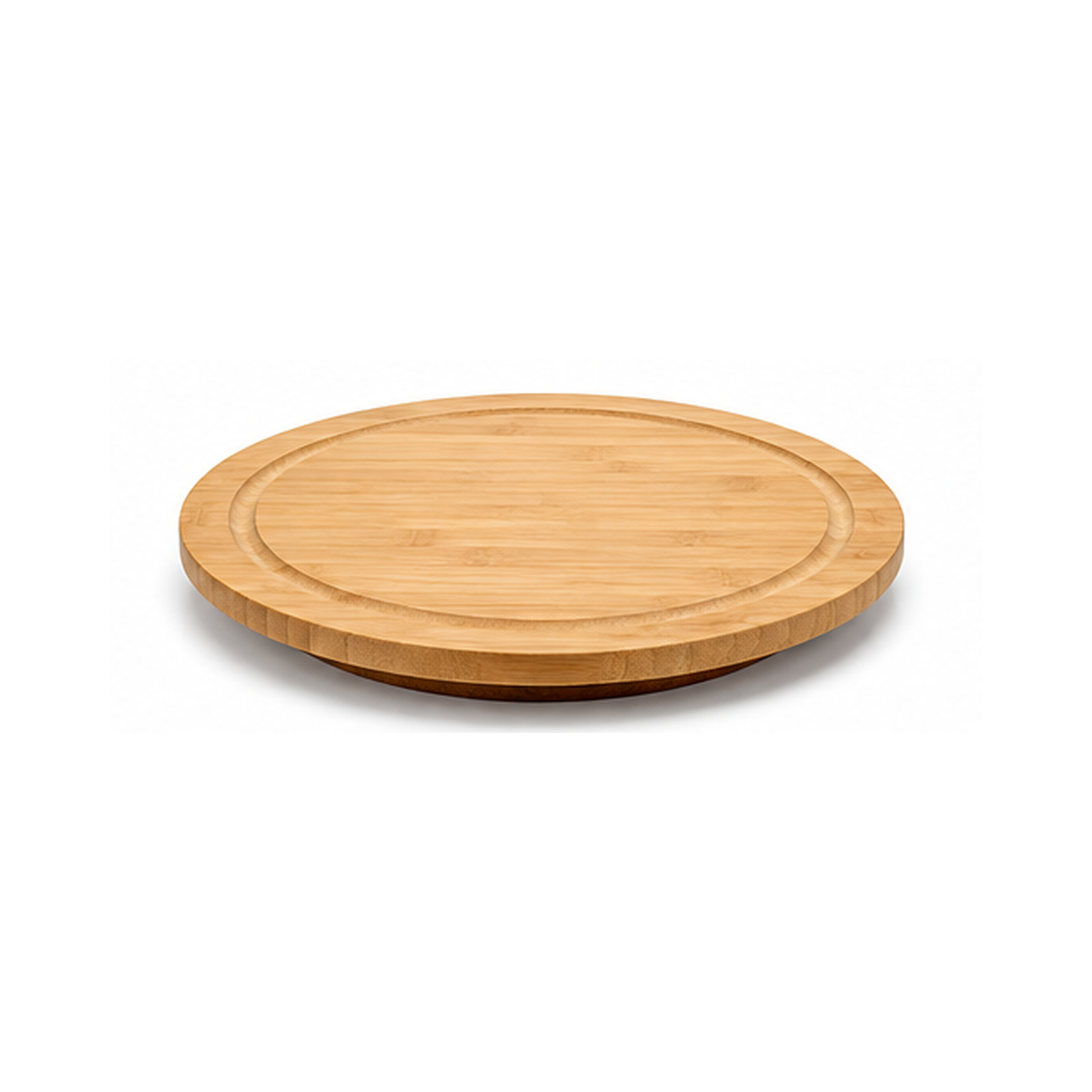 Plateau tournant en bambou naturel 35 cm